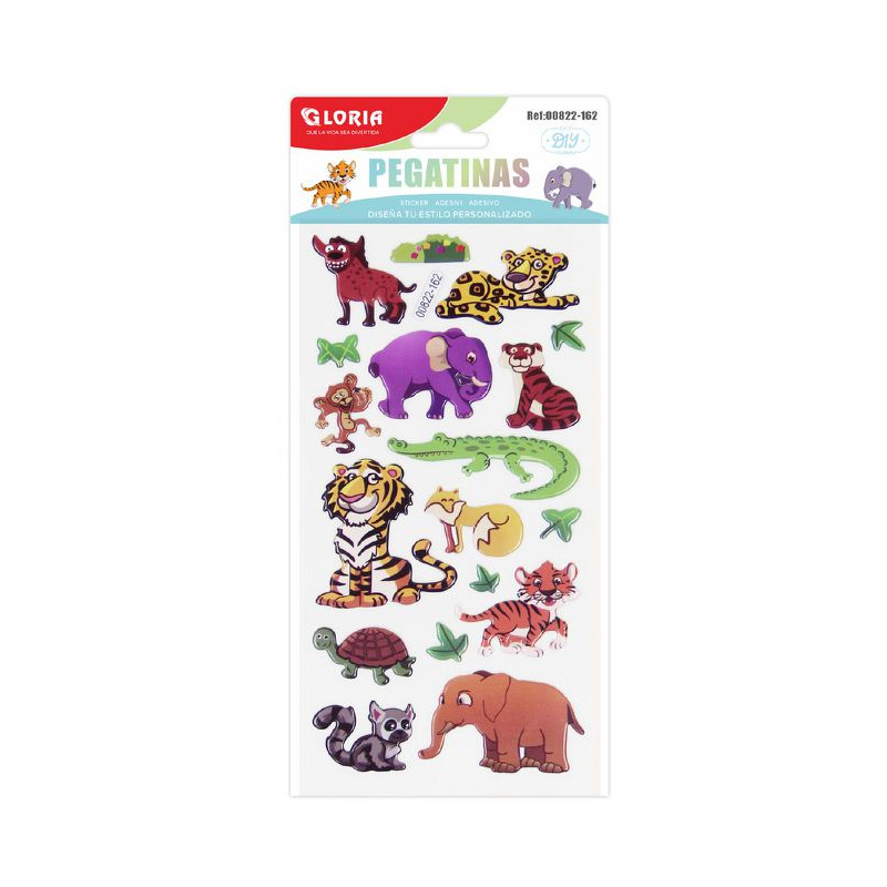 Pegatinas 3D Animales de sabana
