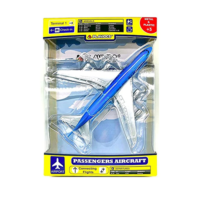 Miniatura avión Passengers Aircraft GT-8147 - azul