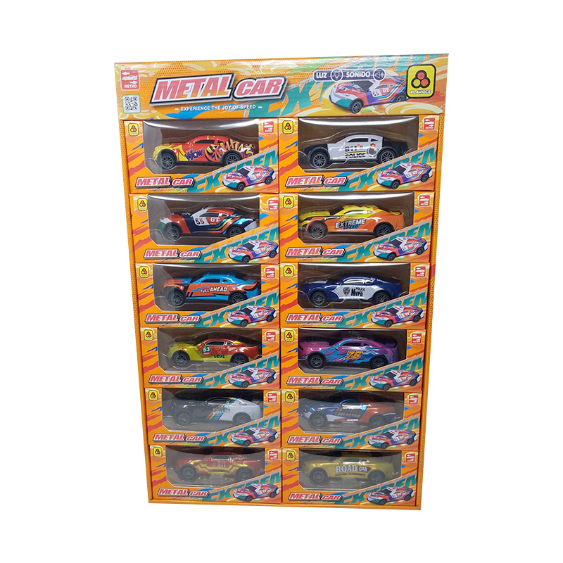 Miniatura vehículo luces y sonido Metal Car GT-8189