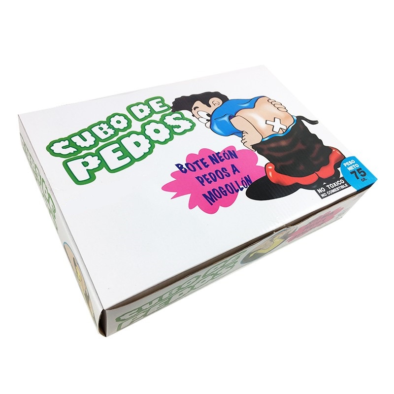 Distribuidor mayorista de Caja Cubo de Pedos neón 75g
