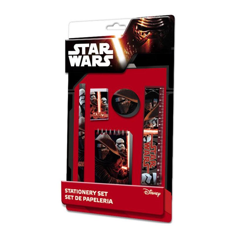 Distribuidor mayorista de Set de papelería 5 piezas Star Wars Episodio VII