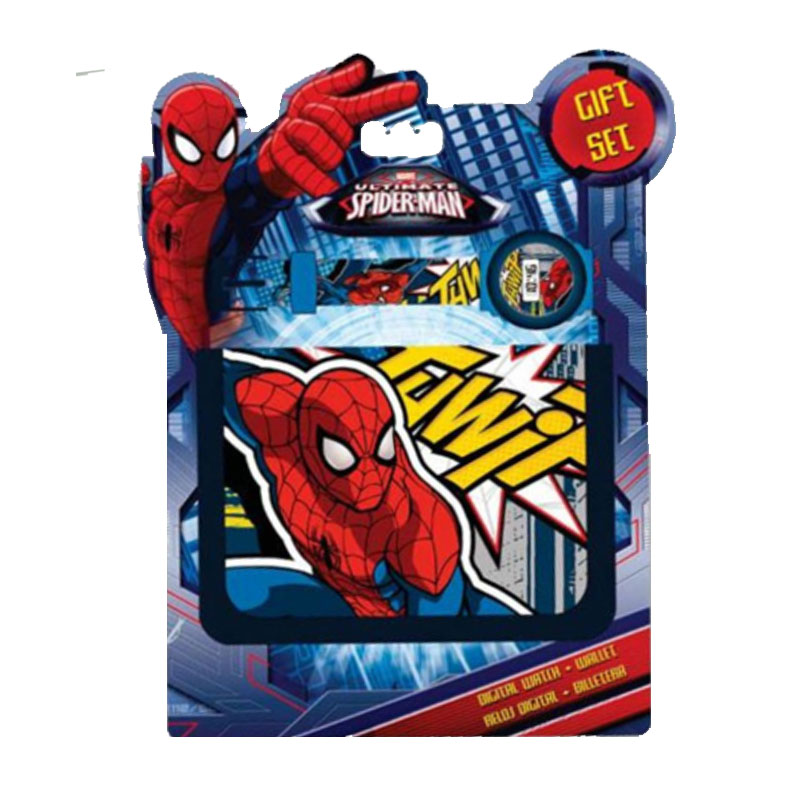 数码手表+钱包套装：超凡蜘蛛侠（Ultimate Spiderman） 批发