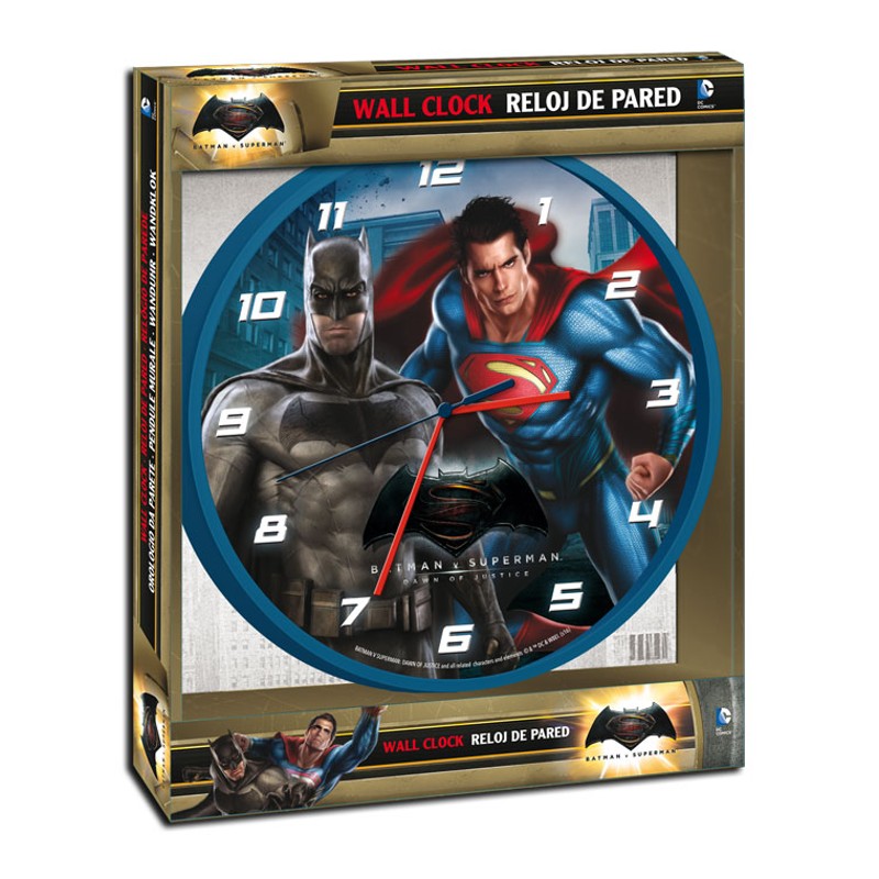 儿童墙上挂钟：蝙蝠侠大战超人：正义黎明（Batman v Superman: Dawn of Justice） 批发