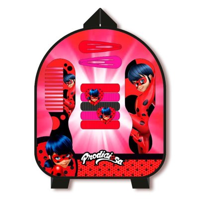 Mini mochila con accesorios pelo Ladybug Miraculous 批发