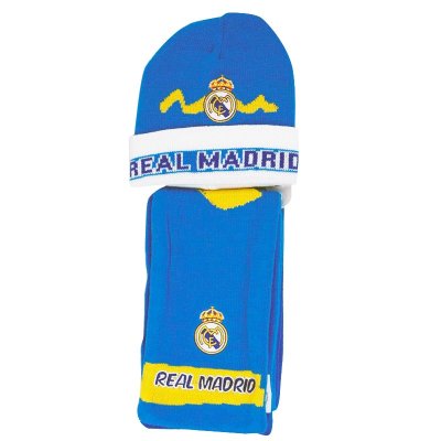 Distribuidor mayorista de Set infantil azul bufanda gorro Real Madrid