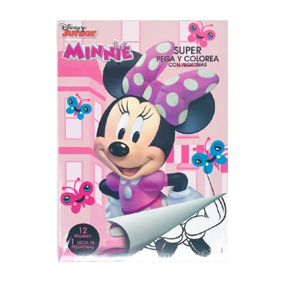 Libros pega y colorea Minnie