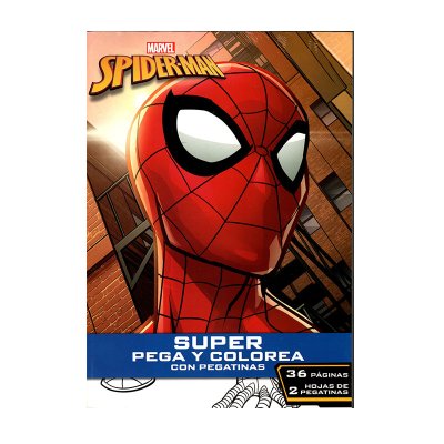 Libros pega y colorea Marvel Spiderman 36pgs