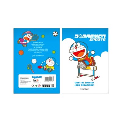 Libros para colorear Doraemon c/pegatinas