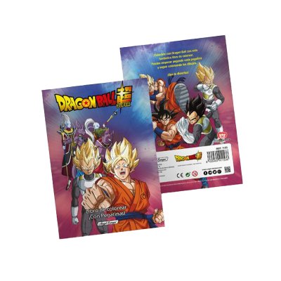 Libros para colorear Dragon Ball Super c/pegatinas