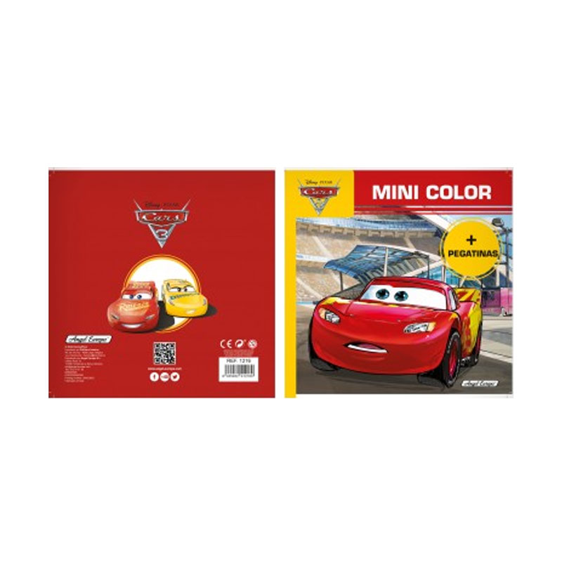Libros mini para colorear Cars c/pegatinas