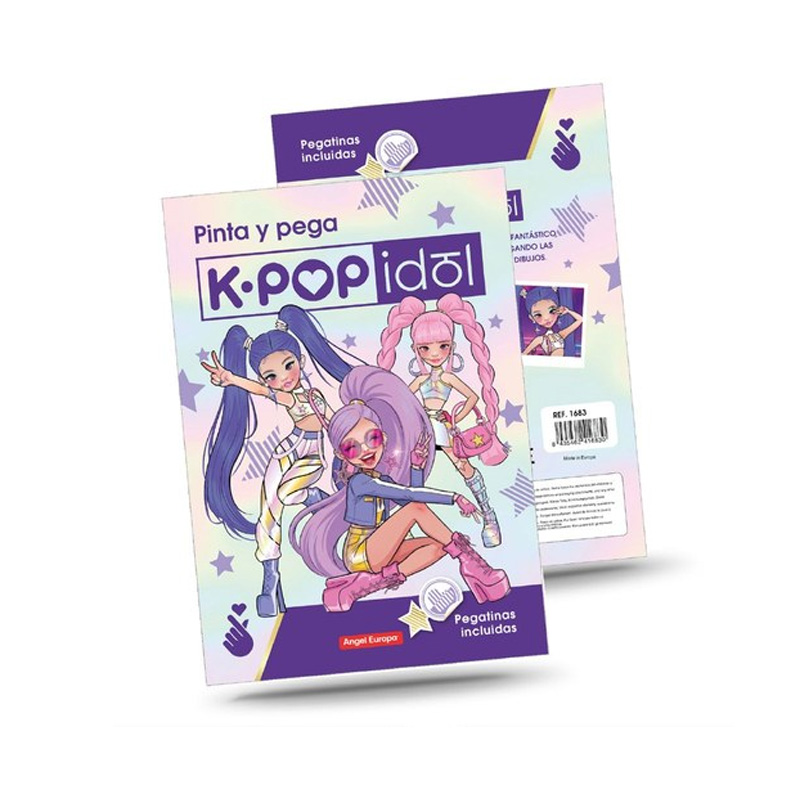 Libros pinta y pega KPop Idol