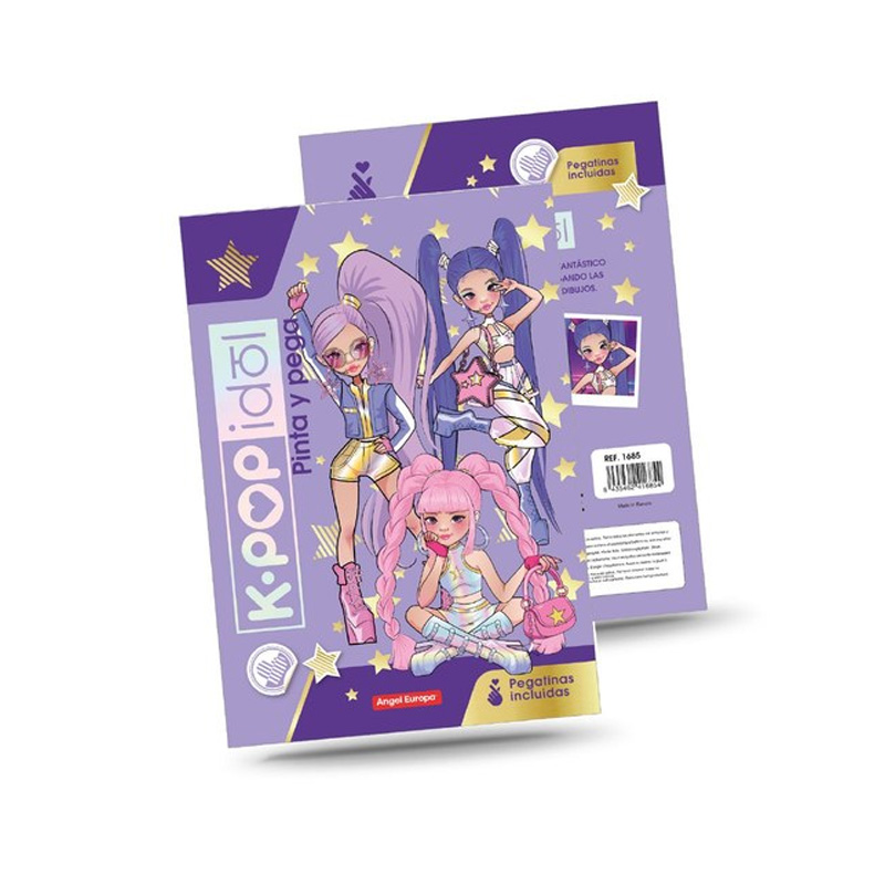 Libros pinta y pega KPop Idol Star