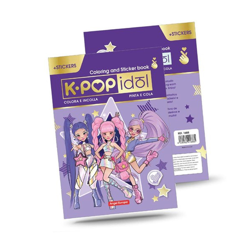 Libros pinta y colorea KPop Idol