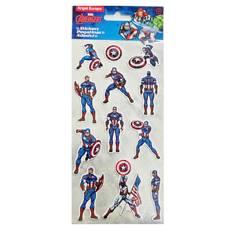 Pegatinas 3D Capitan America Vengadores