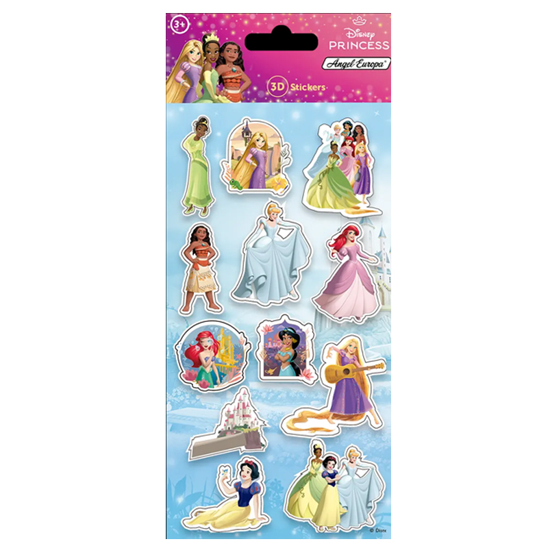 Pegatinas 3D Princesas Disney