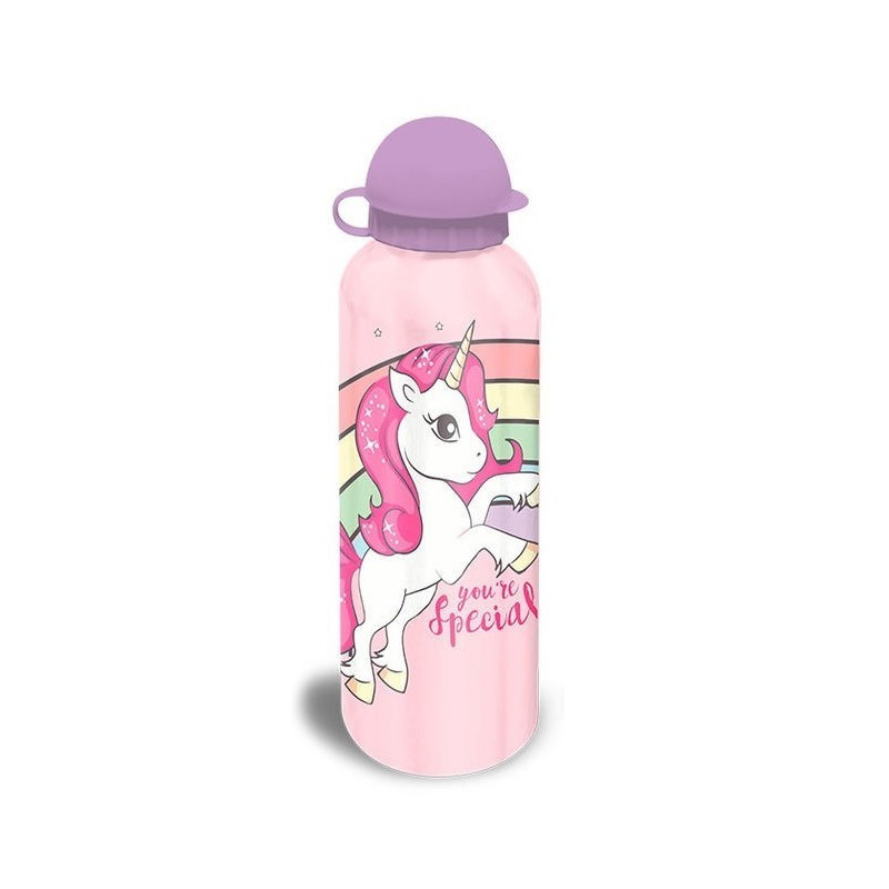 Botella aluminio 500ml Unicornio - rosa 批发