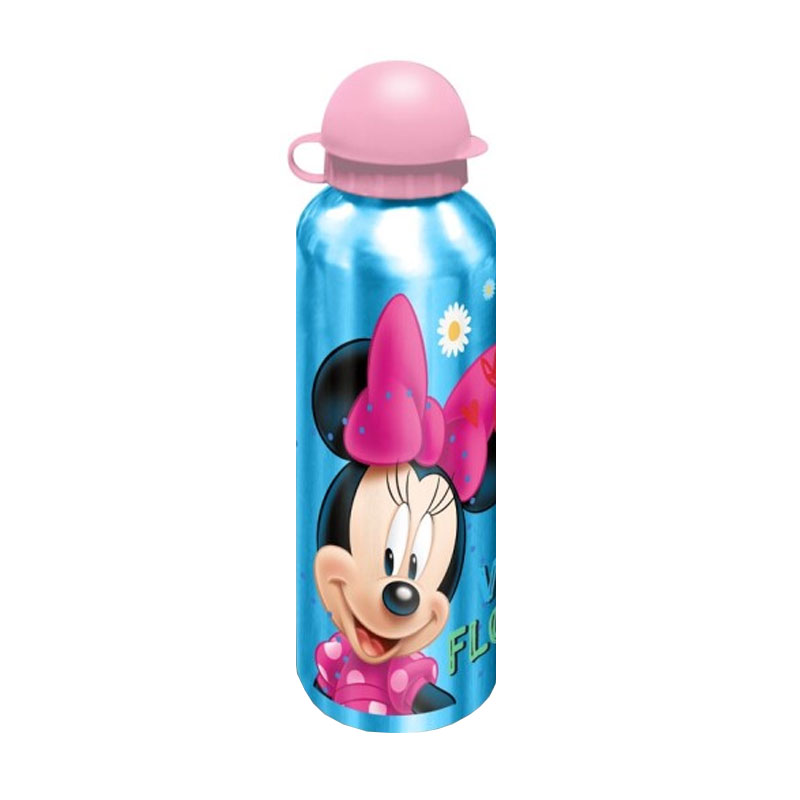 Botella aluminio 500ml Minnie Mouse - azul