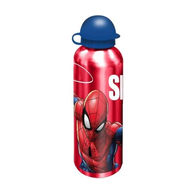 Botella aluminio 500ml Spiderman Marvel - rojo
