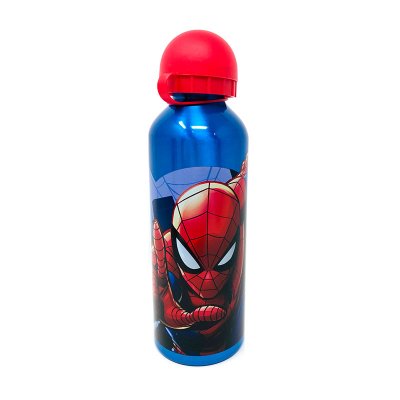 Botella aluminio 500ml Spiderman Marvel - azul