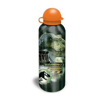 Botella aluminio 500ml Jurassic World- verde