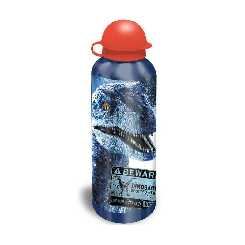 Botella aluminio 500ml Jurassic World- azul 批发