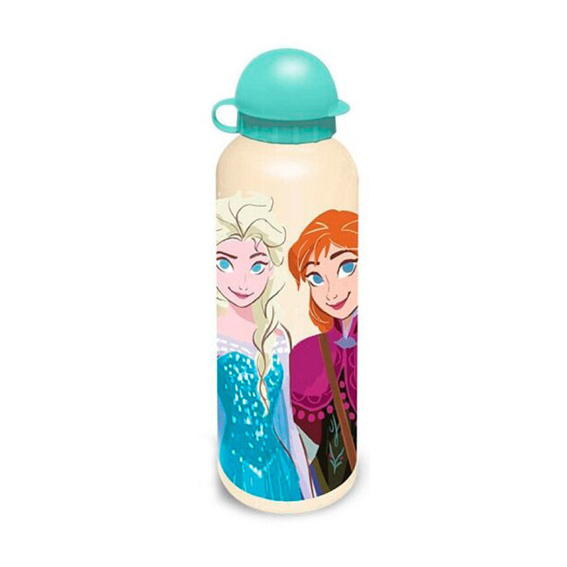 Botella aluminio 500ml Ana & Elsa Frozen - verde