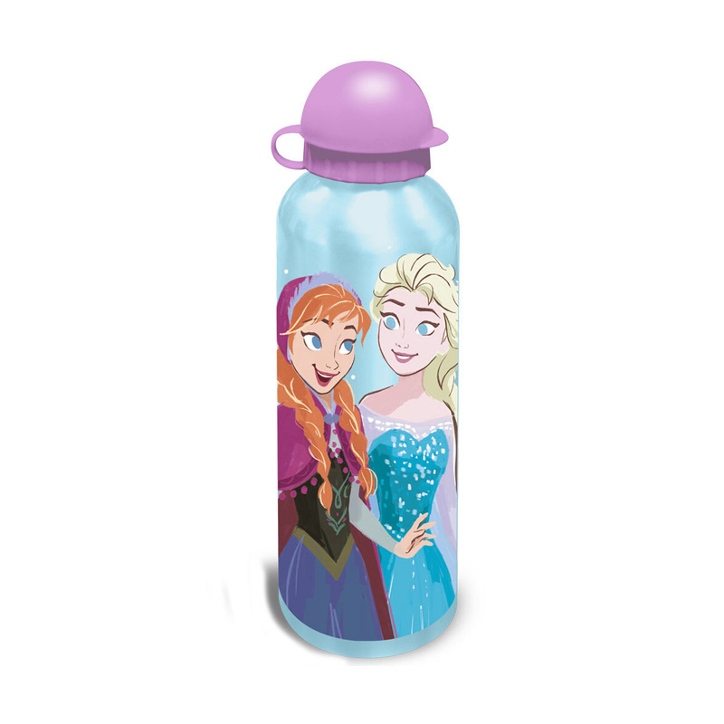 Botella aluminio 500ml Ana & Elsa Frozen - rosa