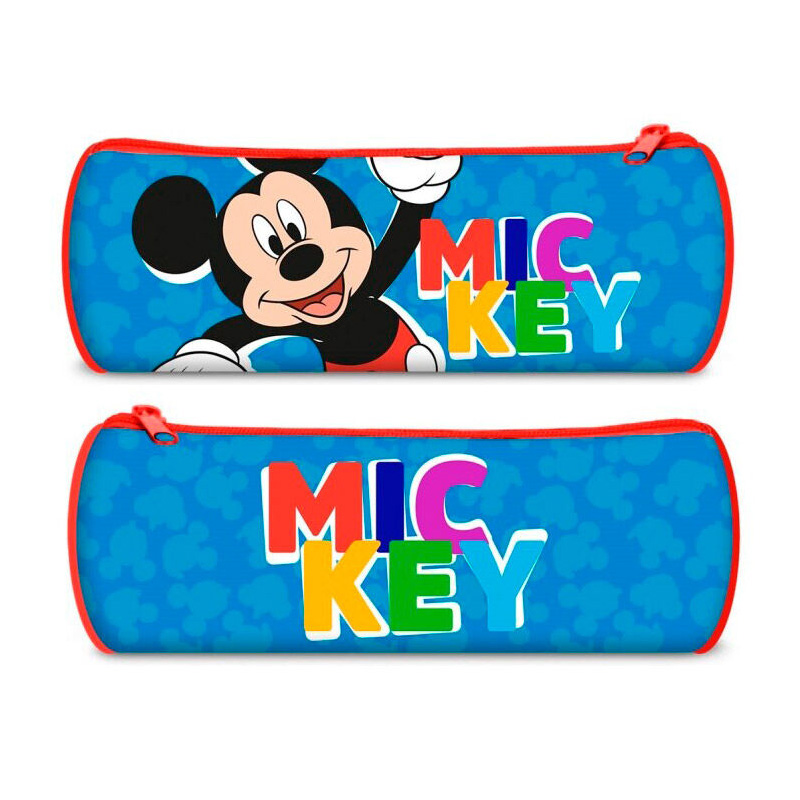 Estuche cilíndrico 22cm Mickey Mouse