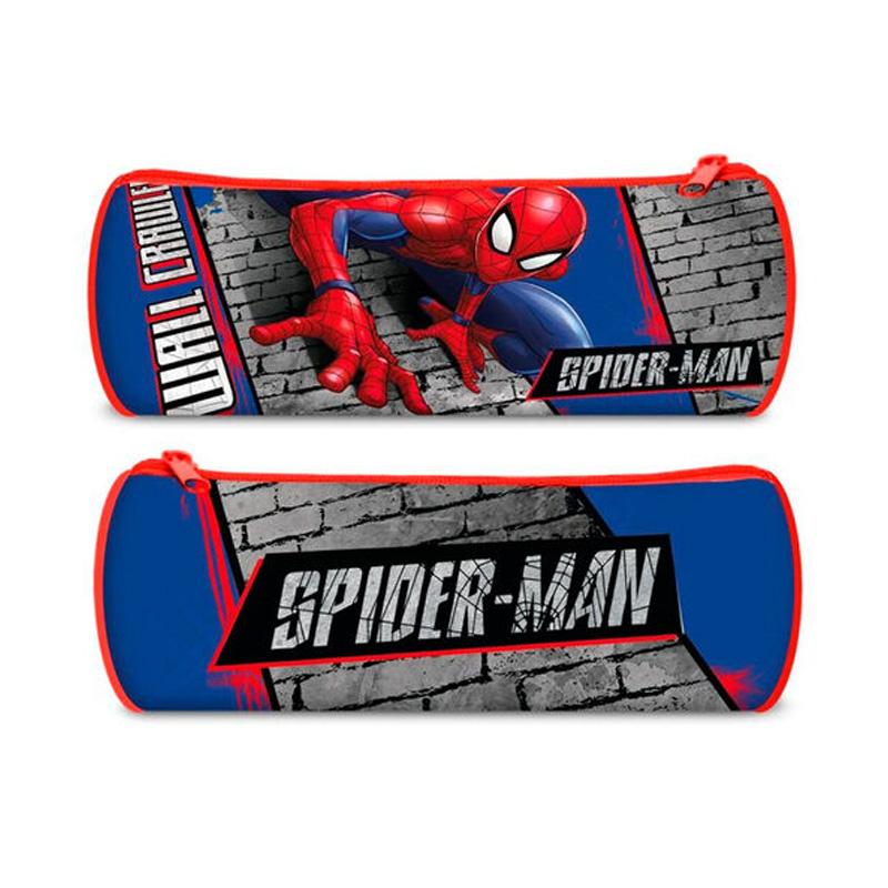 Estuche cilíndrico 22cm Spiderman