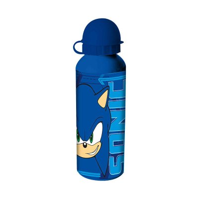Botella aluminio 500ml Sonic The Hedgehoc - azul