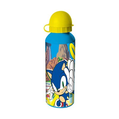 Botella aluminio 500ml Sonic The Hedgehoc - amarillo