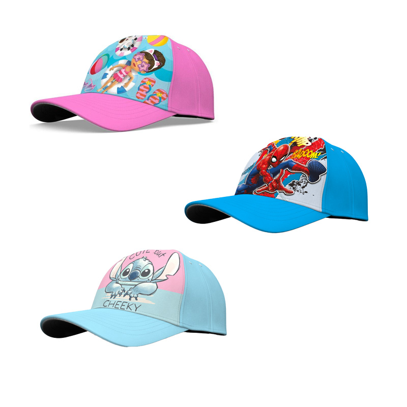 Gorras Stitch Spiderman La casa de muñecas de Gabby 52cm