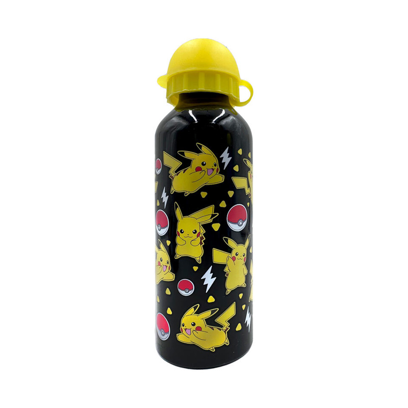 Botella aluminio 500ml Pikachu Pokémon - negro