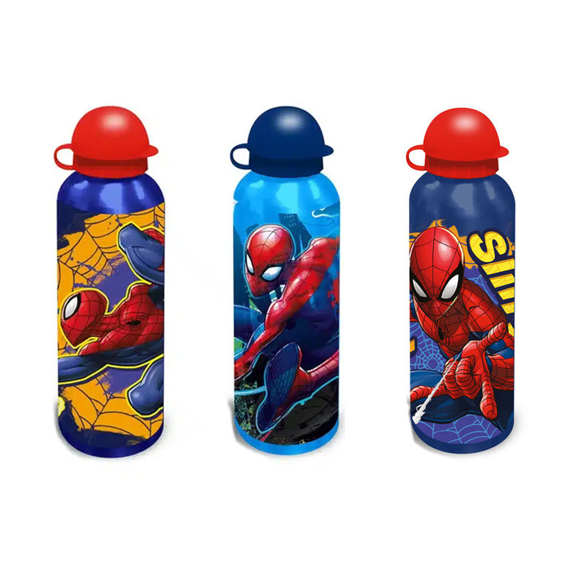 Botella aluminio 500ml Spiderman Action