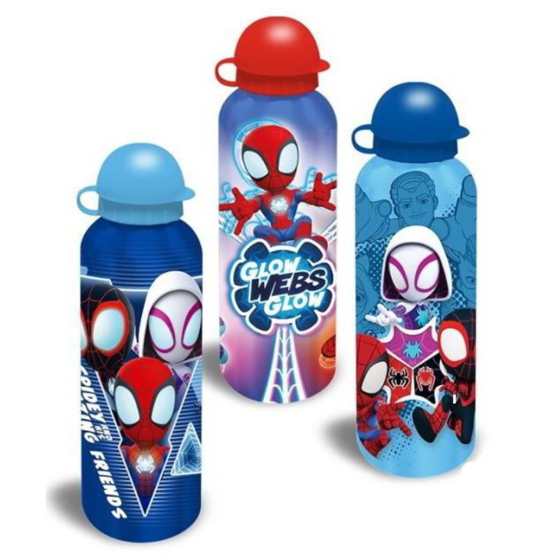 Botella aluminio Spidey 500ml