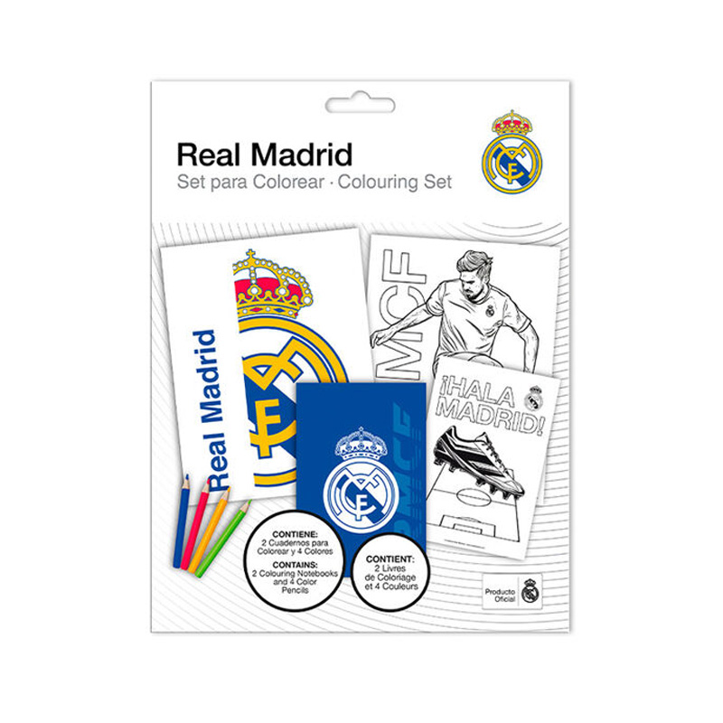 Set para colorear Real Madrid