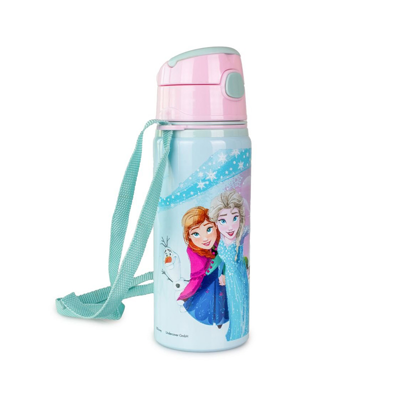 Botella robot pop up Princess Frozen 600ml