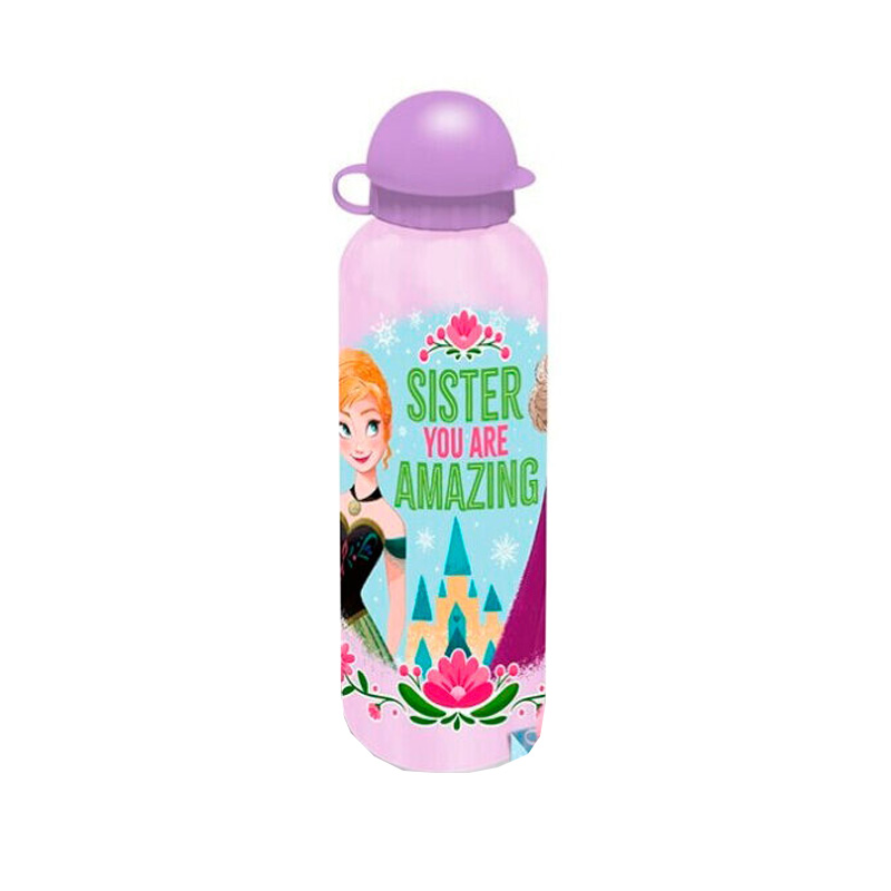 Botella aluminio Frozen Disney Amazing 500ml - rosa