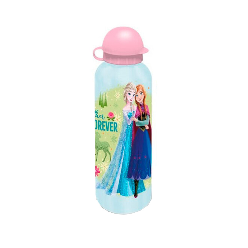 Botella aluminio Frozen Disney Forever 500ml - azul