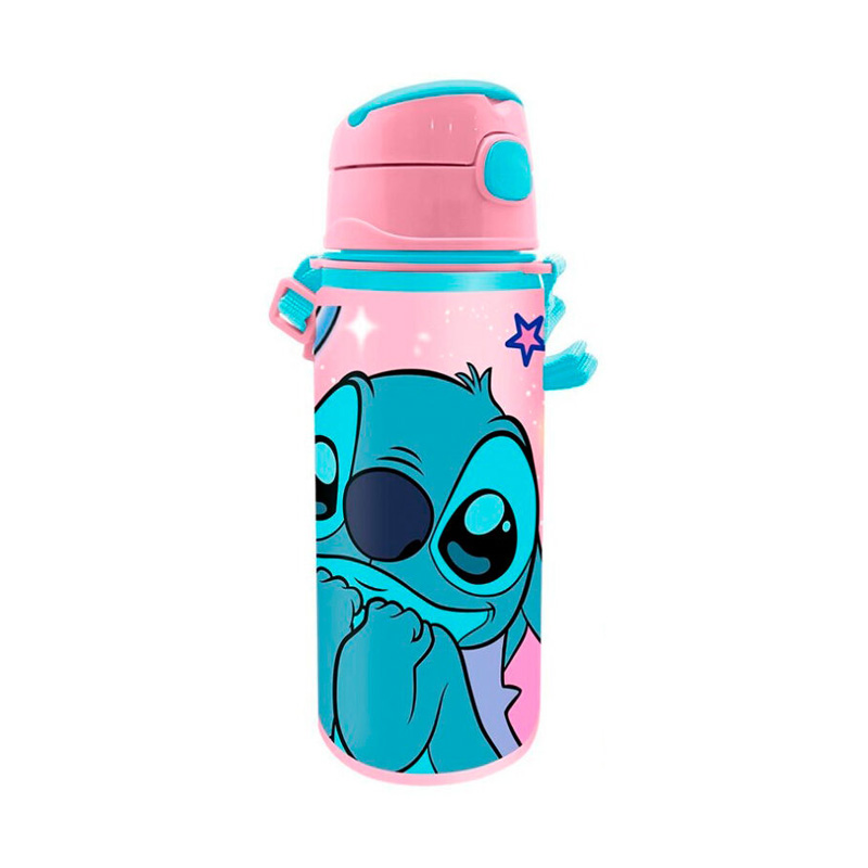 Botella robot pop up Stitch Love 600ml