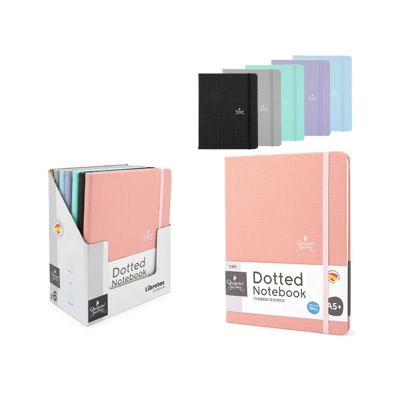 Libretas A5 c/puntos 6 colores