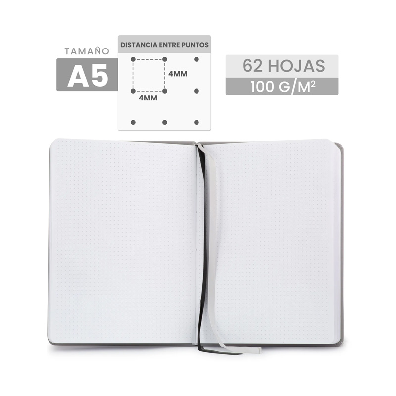 Distribuidor mayorista de Libretas A5 c/puntos Bullet Journal 6 colores