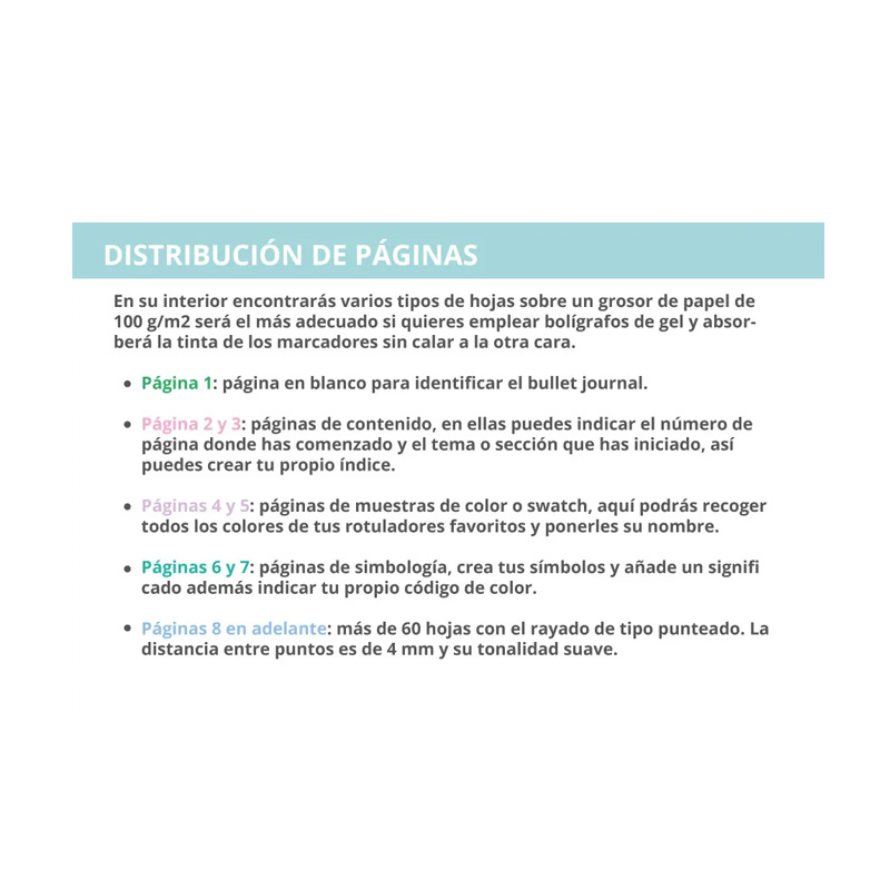 Distribuidor mayorista de Libretas A5 c/puntos Bullet Journal 6 colores
