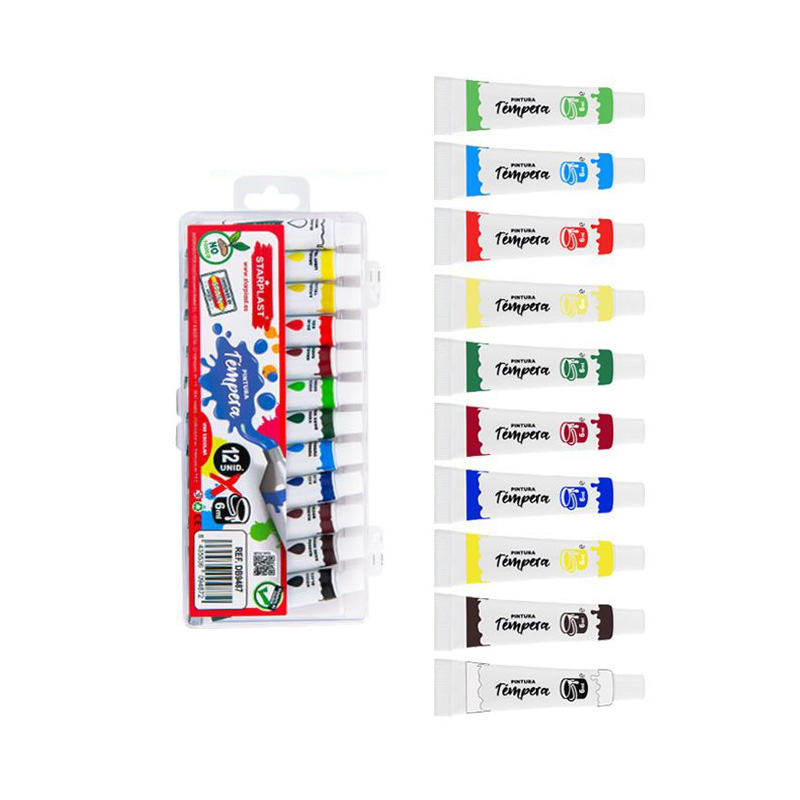 Tempera escolar 12x6ml