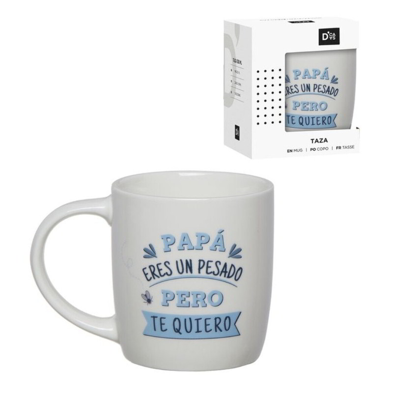 Taza cerámica frases - Papá eres un pesado pero te quiero