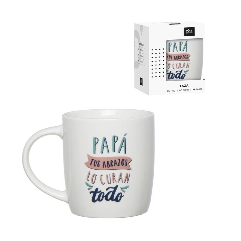 Taza cerámica frases - Papá tus abrazos lo curan todo