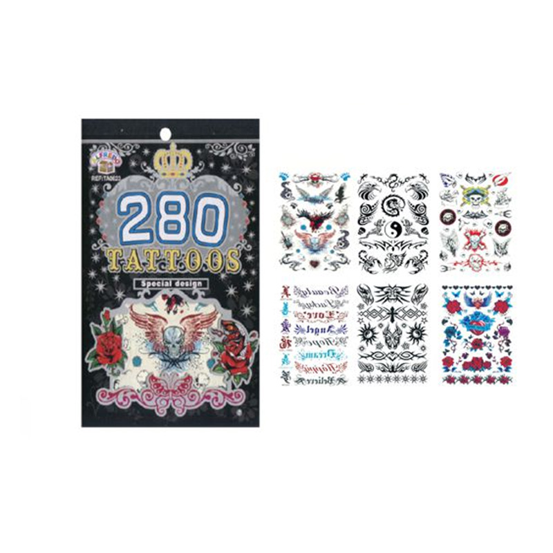 Wholesaler of Set de 280 tatuajes temporales TA0623