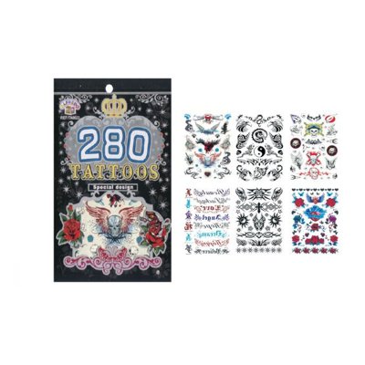 Set de 280 tatuajes temporales TA0623