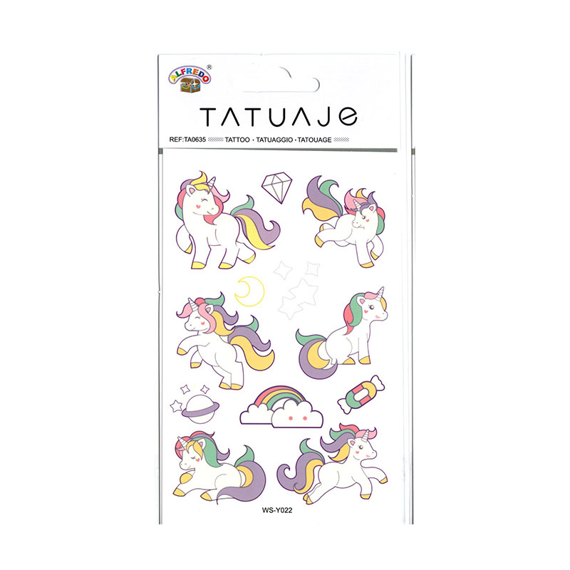Wholesaler of Tatuajes temporales infantiles - Unicorn