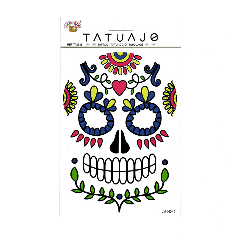Distribuidor mayorista de Tatuajes temporales Calavera Halloween